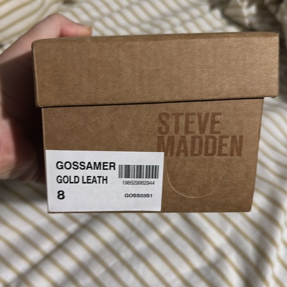 Steve Madden Metallic Gold Wrap Sandals - Picture 2 of 4